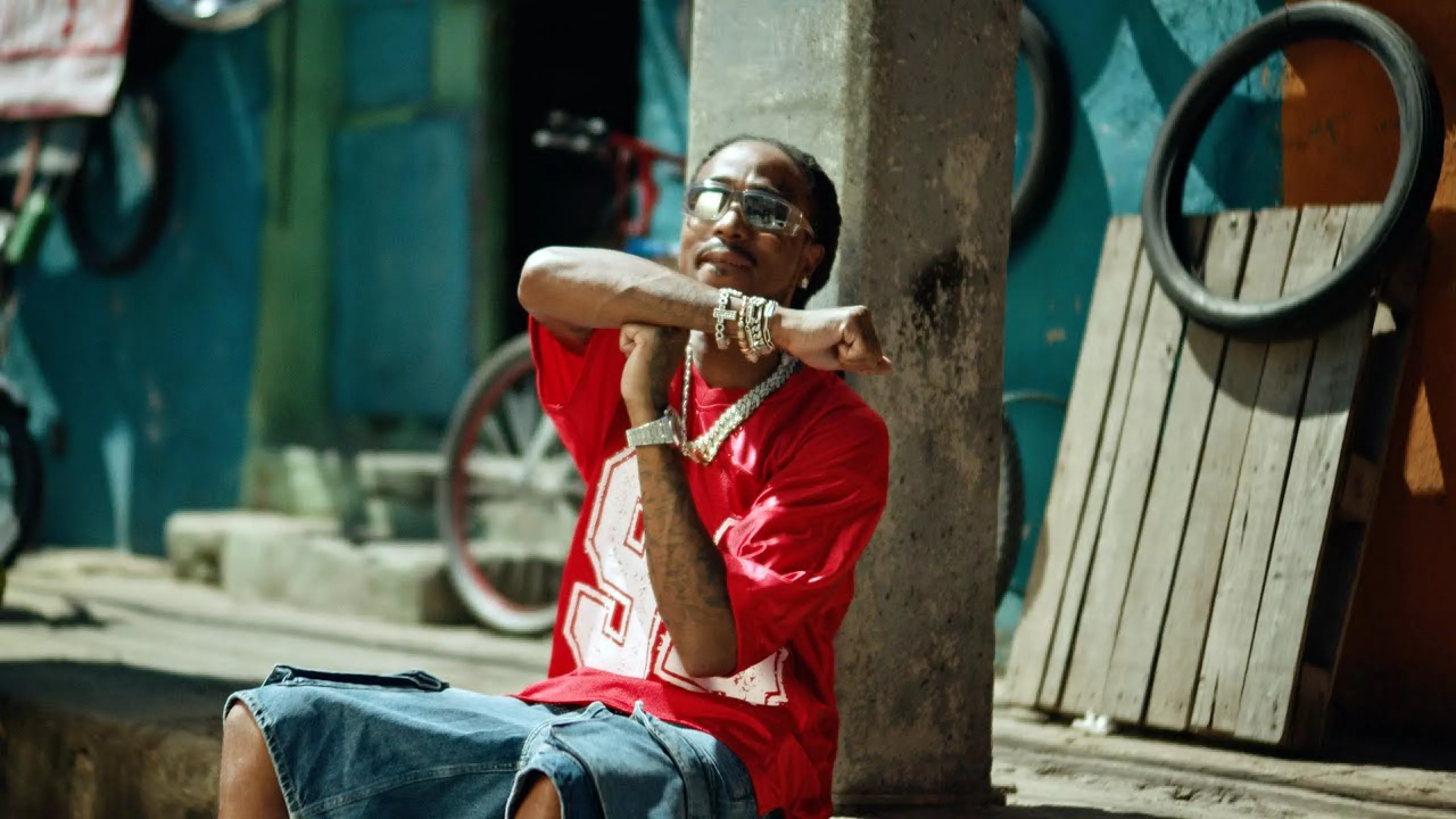 Nike Air Force 1 Low worn by Quavo in Quavo - Galaxy (Official Video) .
