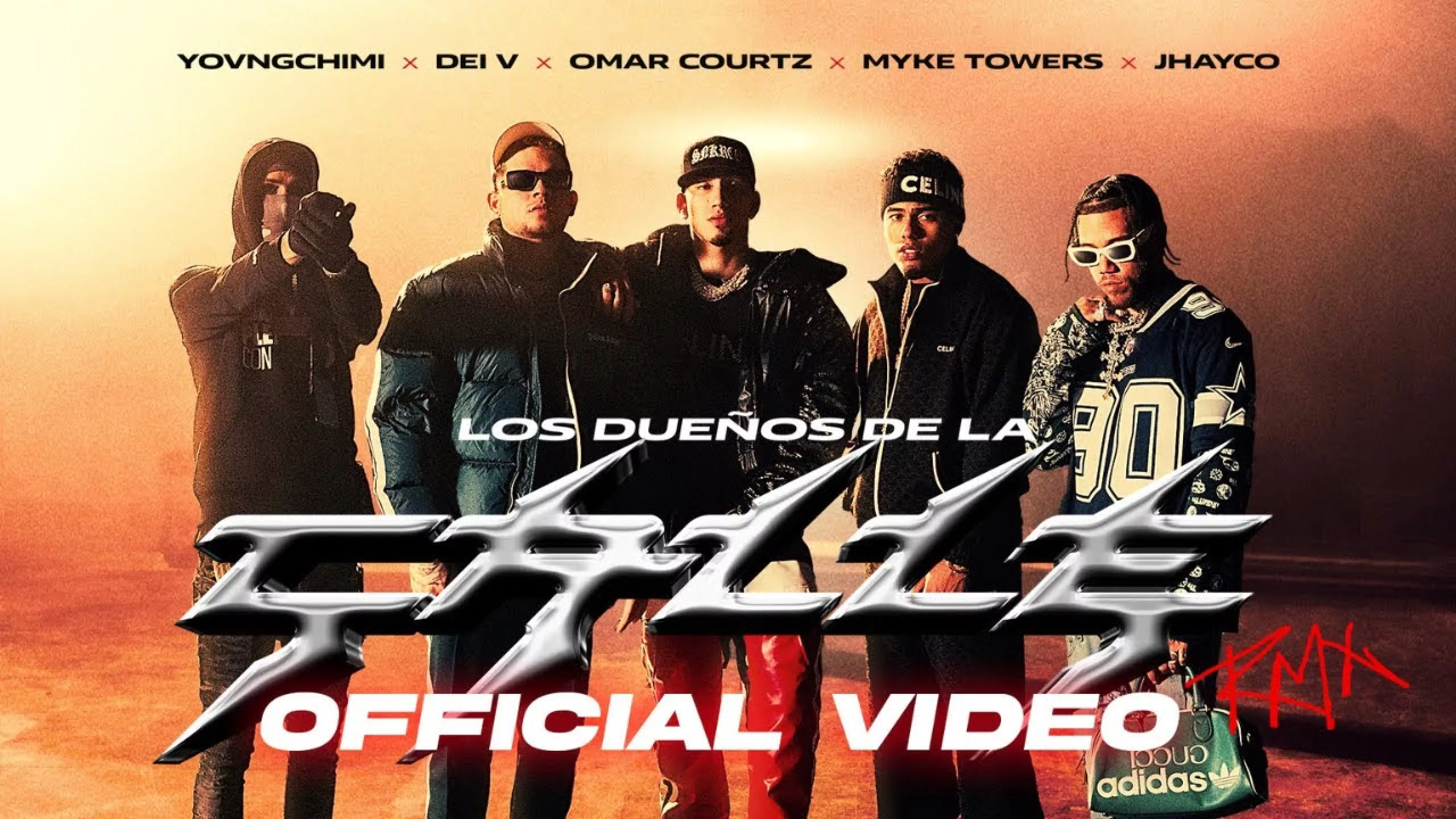 OMAR COURTZ x Jhayco x Dei V "LOS DUEÑOS DE LA CALLE" Feat Myke Towers, YOVNGCHIMI  (Video Oficial)