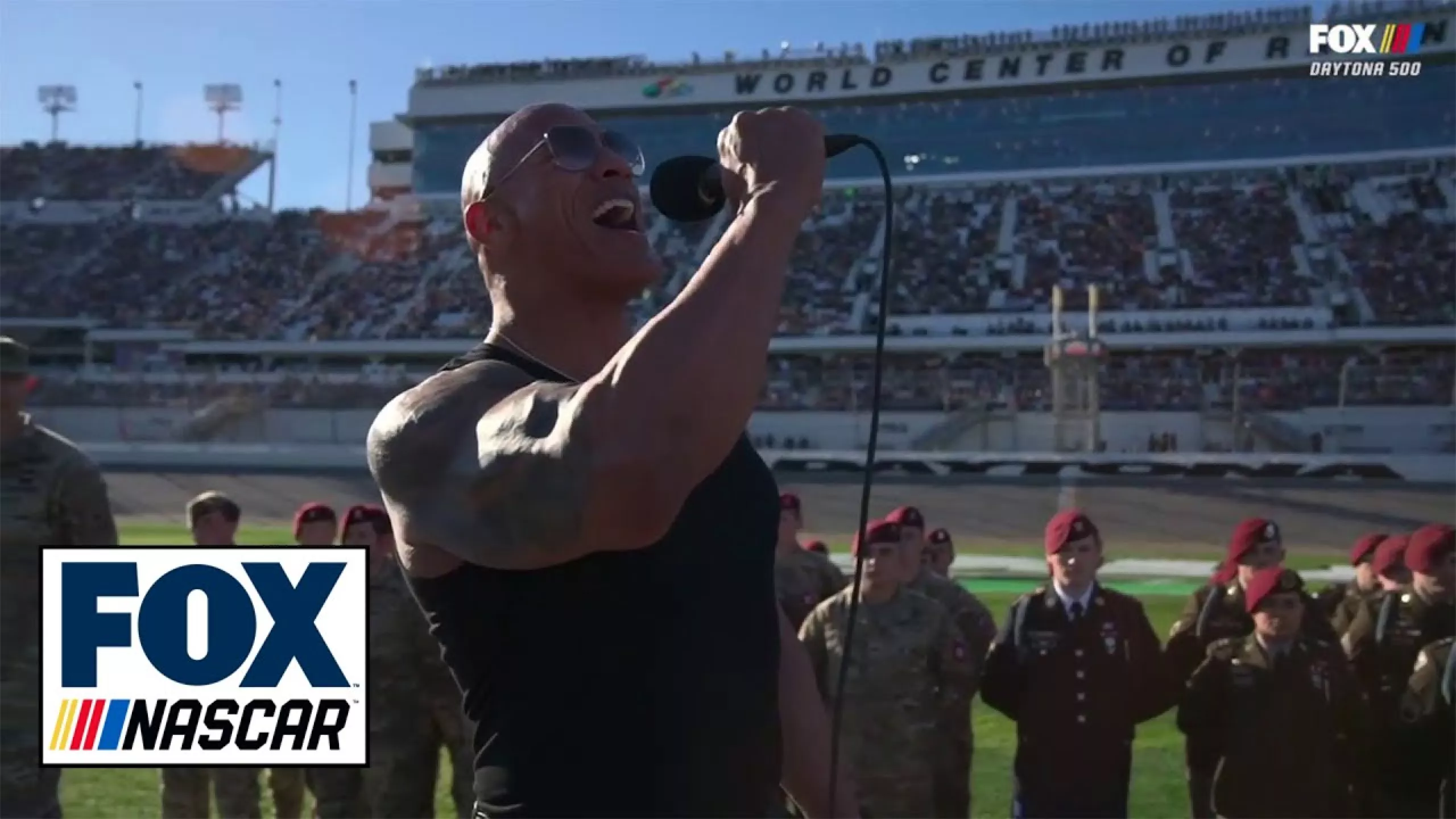 Grand Marshal Dwayne Johnson Kicks Off 2024 Daytona 500 Nascar On Fox