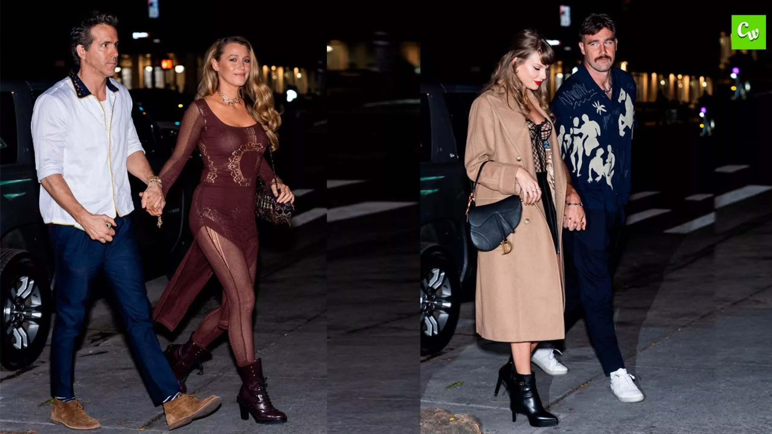 Taylor Swift and Travis Kelce enjoy a double date with Blake Lively and Ryan Reynolds in New York