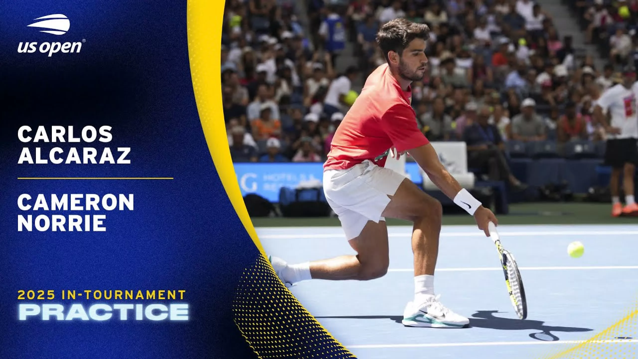 LIVE | Carlos Alcaraz and Cameron Norrie | Practice Session | 2025 US Open