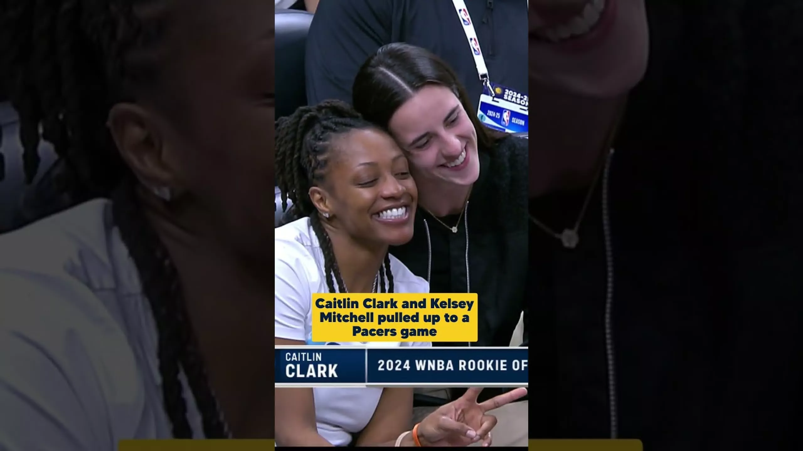 Indiana Fever Guards Caitlin Clark & Kelsey Mitchell Pull Up to a Pacers Game | Indiana Pacers