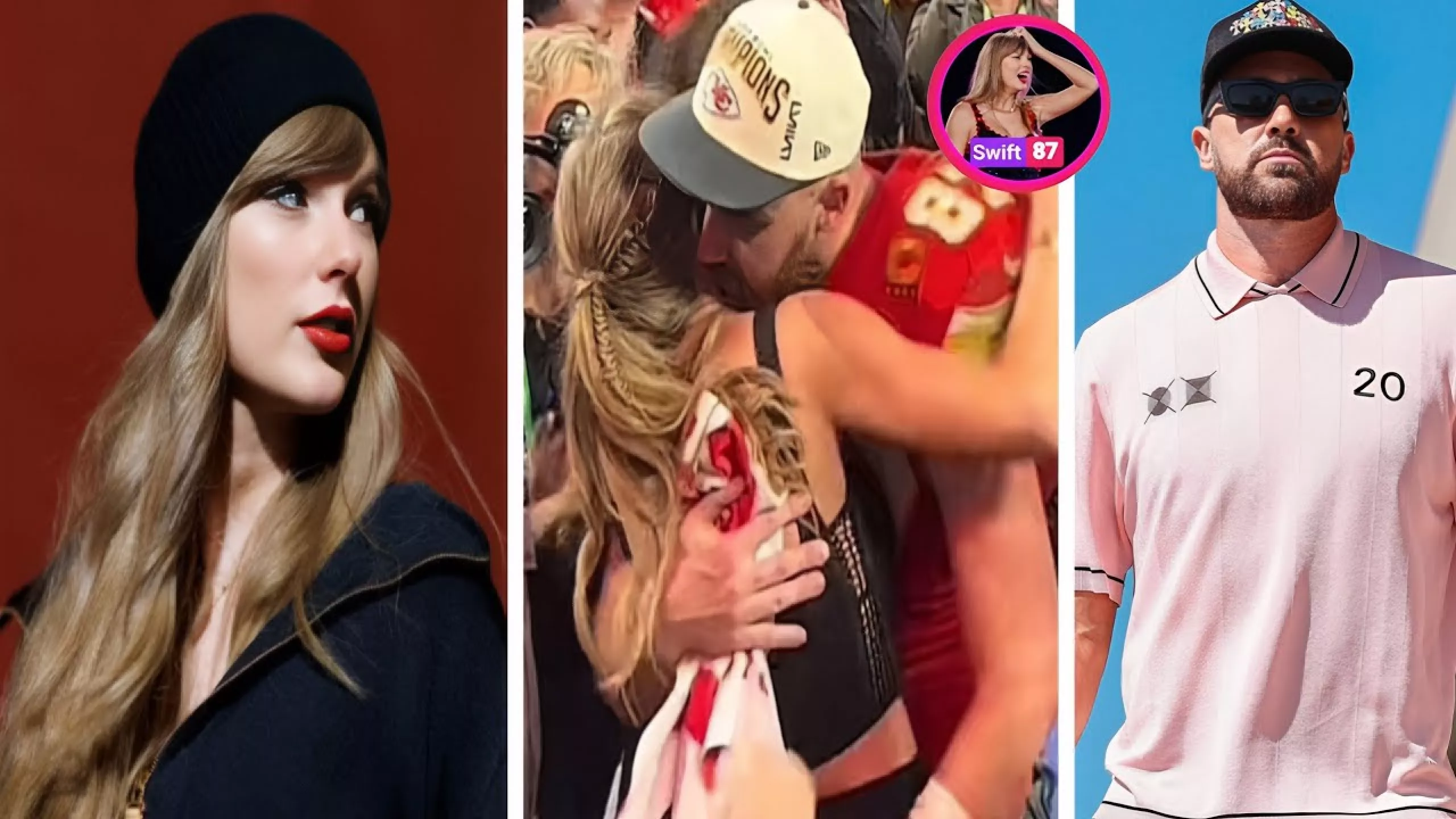 Taylor Swift Hugs Travis Kelce After Chiefs’ Epic 37-20 Win Over Ravens!#taylorswift#viral#trending