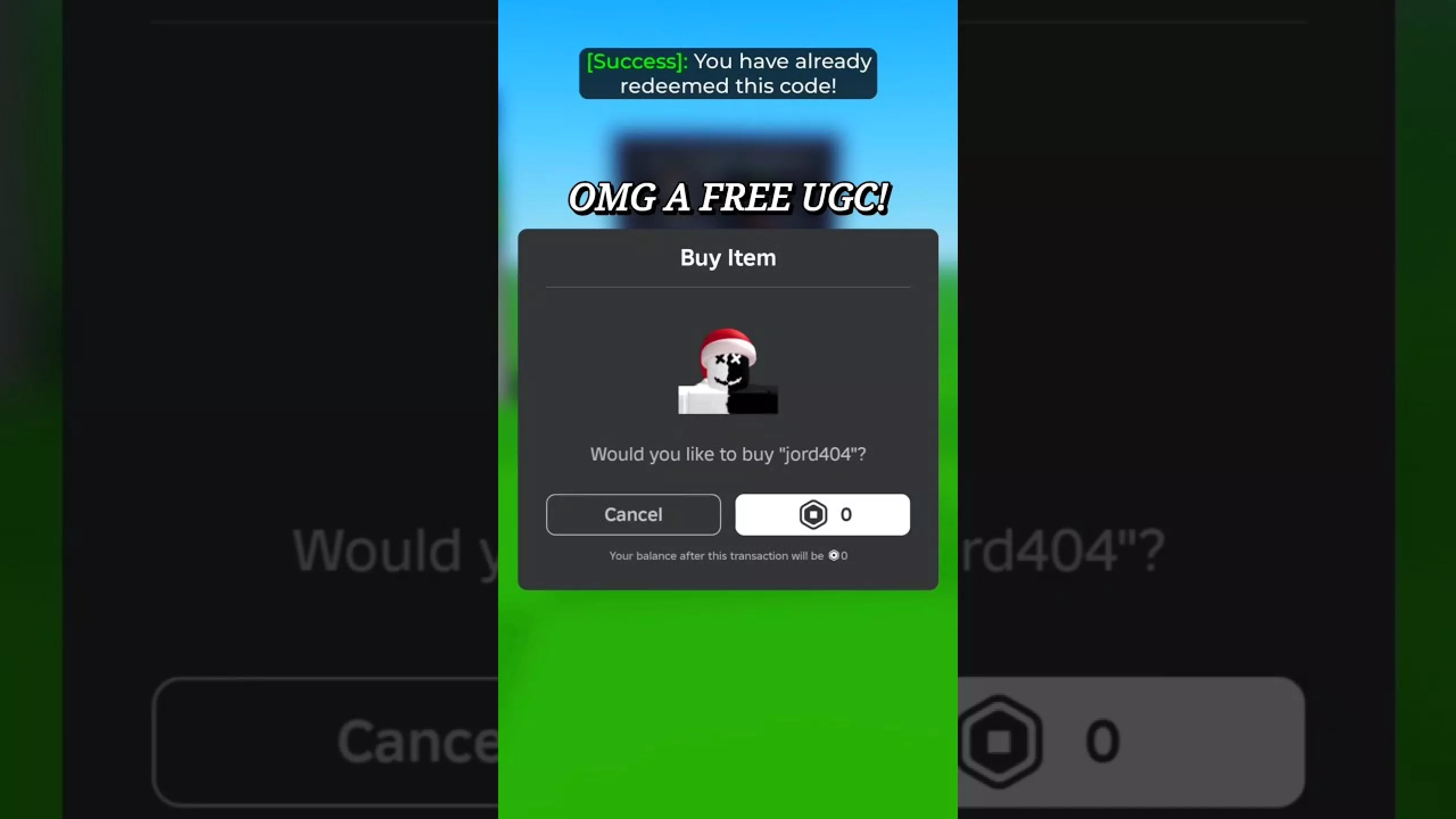 Now I know what's real and what is fake (FAKE UGC 💀) #roblox #robloxshorts #freeugc