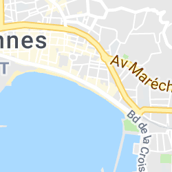 Plage privée de l'hotel InterContinental Carlton à Cannes