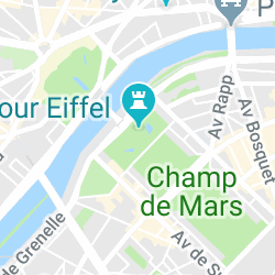 Tour Eiffel, Champ de Mars, Avenue Anatole France, Paris, France