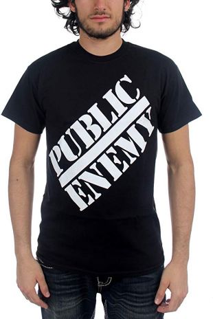 Public Enemy Men's Black Classic Target T-Shirt