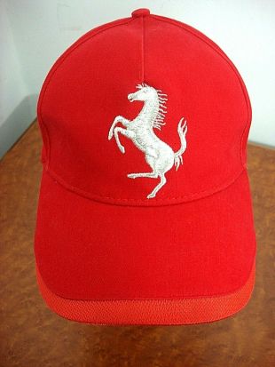 Official Product Red baseball Cap Hat with White pony crest logo
