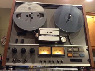 Teac A2000r 3head 3 motor auto reverse reel to reel tape deck recorder tested