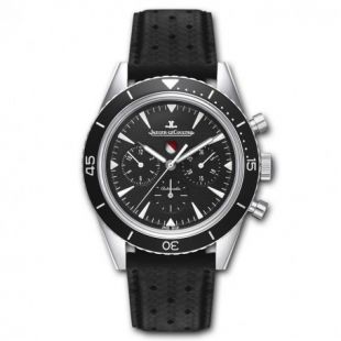 Deep sea chronograph cadran noir bracelet cuir - Jaeger-LeCoultre Montres - JAEGER LECOULTRE