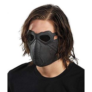 Disguise Men's Marvel Winter Soldier Adult Latex Deluxe Mask Costume Accessory