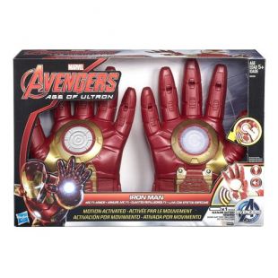 Gants armure Iron Man / Deux gants entièrement articulés dont un électronique