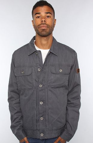 RVCA - Gray The Toiler Jacket in Slate