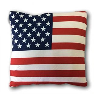 Déco-de-maison Coussin 38 x 38 cm americain USA Drapeau