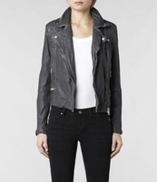 AllSaints&nbsp;Cargo Leather Biker Jacket