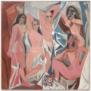 Pablo Picasso : Les Demoiselles d’Avignon (1907) toile Galerie enveloppé Wall Art Estampe (D505)