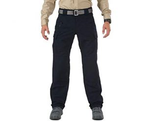 5.11 Tactical Men's Stryke Military Pants, Adjustable Waistband, Stretchable Flex-Tac Fabric, Dark Navy, 28Wx30L, Style 74369
