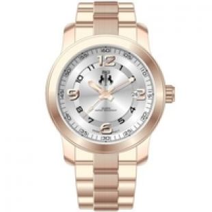 Jivago Women's 'Infinity' Watch (White Stainless Steel)