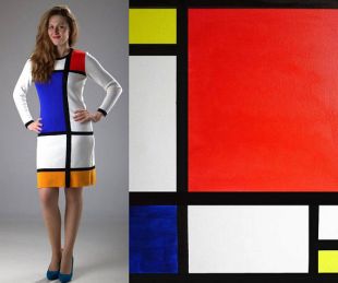 Mondrian robe yves saint clearance laurent