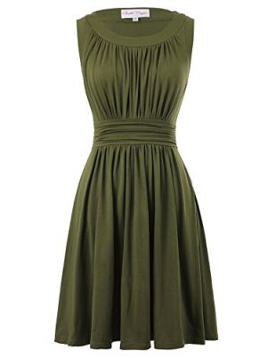 calvin klein olive green dress