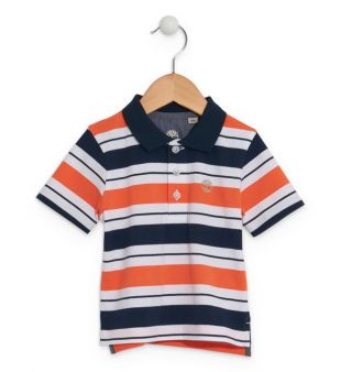 Polo rayé en coton biologique   Timberland   Galeries Lafayette
