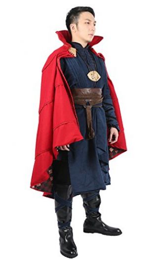 Déguisement Costume Deluxe Comics Cosplay Hommes Tenue Rouge Cape Adulte