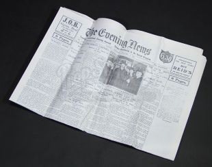 Arthur Kipps' (Daniel Radcliffe) 'Evening News' Newspaper