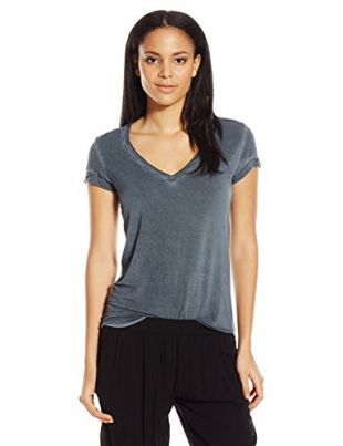 PAIGE Women's Charlie T-Shirt-Vintage Slate, Medium