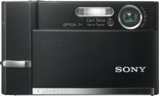 Sony Cybershot DSC-T50 7.2MP Digital Camera with  3x Optical Zoom (Black)