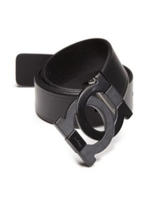 Salvatore Ferragamo Cuoio Lisci Adjustable Interlocking Gancini Leather Belt