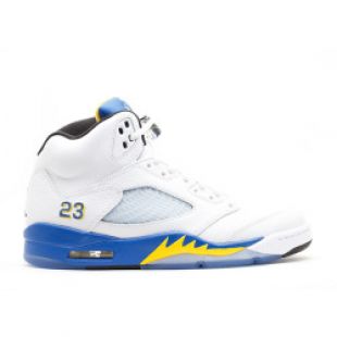 Air Jordan 5 Retro "laney 2013"   Air Jordan   136027 189   white/varsity maize varsity royal black | Flight Club