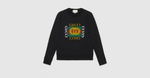 Gucci   Sweat shirt en coton à logo Gucci 