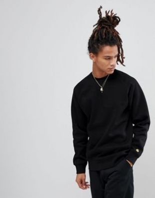 Carhartt WIP   Chase   Sweat shirt   Noir at asos.com
