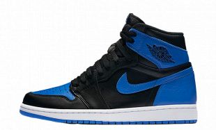 Air Jordan Nike AJ I 1 Retro Black Royal Blue 2013 (GS)