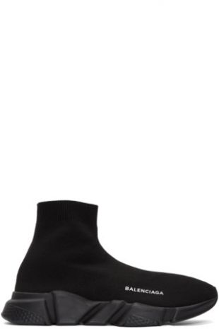 Balenciaga   Baskets montantes noires Speed