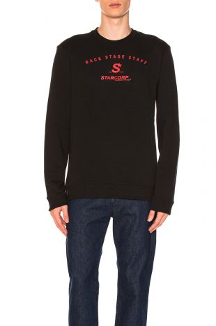 Raf Simons Back Stage Staff Sweatshirt in Black