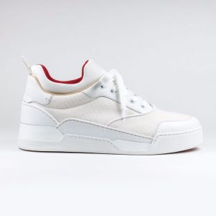 100% Authentique Nouveau Christian Louboutin AurÃ©lien de Mollet Plates Blanc Baskets | eBay
