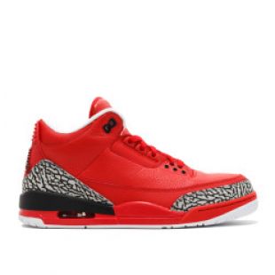 Air Jordan 3 Retro "Grateful"   Air Jordan   AJ3 770438   university red/black cement | Flight Club