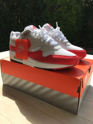 Nike Air Max 1 OG Red Anniversary 42eu 8,5us 7,5uk | eBay