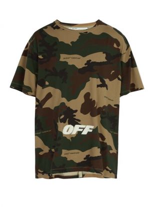 T shirt en coton camouflage et broderies logo | Off White | MATCHESFASHION.COM FR