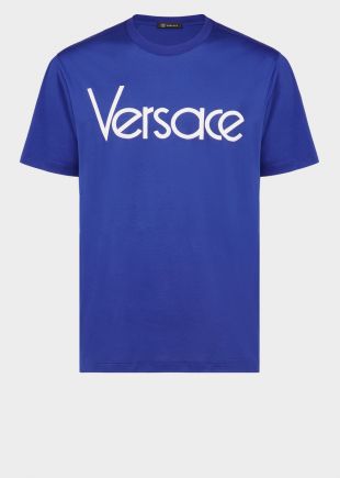 T shirt logo vintage ton sur ton   Versace Homme e