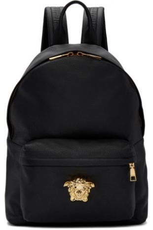 Versace   Sac à dos noir Medusa Head