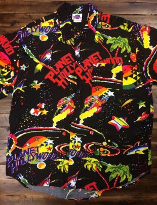 Jams World Planet Hollywood Shirt 90's - Hawaiian Vintage