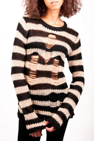 Tripp NYC Rag Stripe Sweater
