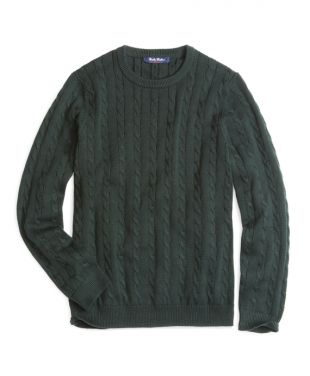 Crewneck Cable Sweater