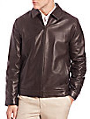 Leather Bomber Jacket