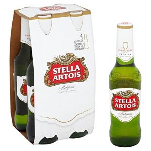 Stella Artois 4,8% Lager Bouteilles 4 x 330ml