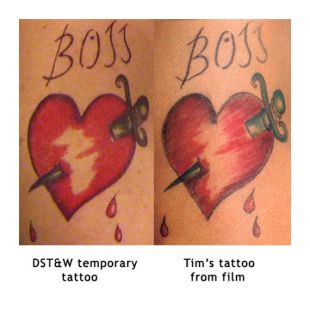 Rocky Horror Picture Show Frank N Furter tatouage temporaire "BOSS"