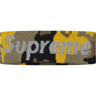 Supreme New Era Reflective Logo Headband (FW 17) Yellow Camo