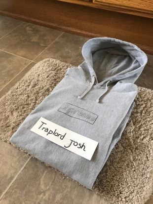 Supreme Kaws Box Logo Hoodie In Grey Size M $400